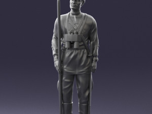 000104 Soviet Soldier Historical Character 0116 3dp 3D Print Model