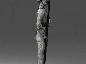 000104 Soviet Soldier Historical Character 0116 3dp 3D Print Model