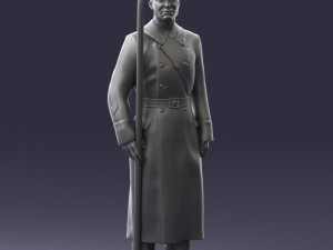 000105 Soviet Guard Soldier Historical Character 0116 3dp 3D Baskı Modeli