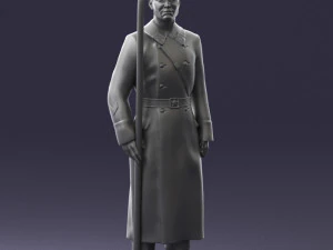 000105 Soviet Guard Soldier Historical Character 0116 3dp 3D Print Model