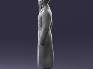 000105 Soviet Guard Soldier Historical Character 0116 3dp 3D Baskı Modeli