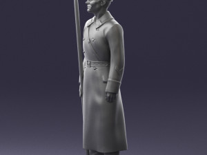 000105 Soviet Guard Soldier Historical Character 0116 3dp 3D Baskı Modeli