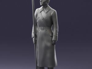 000105 Soviet Guard Soldier Historical Character 0116 3dp 3D Baskı Modeli