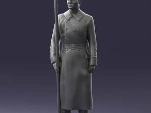 000105 Soviet Guard Soldier Historical Character 0116 3dp 3D Print Model