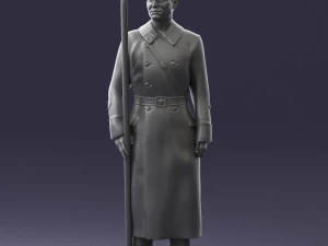 000105 Soviet Guard Soldier Historical Character 0116 3dp 3D Print Model