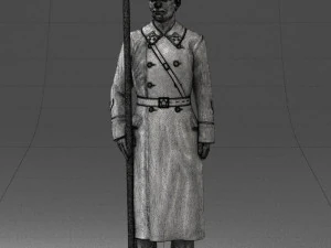 000105 Soviet Guard Soldier Historical Character 0116 3dp 3D Print Model