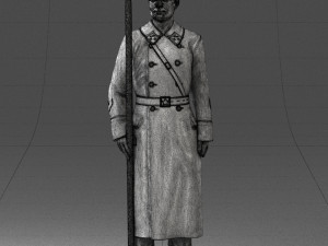000105 Soviet Guard Soldier Historical Character 0116 3dp 3D Baskı Modeli