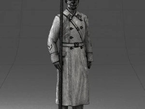 000105 Soviet Guard Soldier Historical Character 0116 3dp 3D Print Model