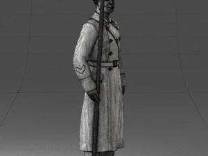 000105 Soviet Guard Soldier Historical Character 0116 3dp 3D Print Model