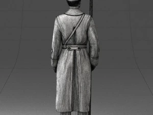 000105 Soviet Guard Soldier Historical Character 0116 3dp 3D Print Model