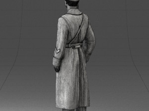 000105 Soviet Guard Soldier Historical Character 0116 3dp 3D Baskı Modeli