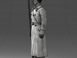 000105 Soviet Guard Soldier Historical Character 0116 3dp 3D Print Model