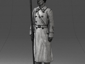 000105 Soviet Guard Soldier Historical Character 0116 3dp 3D Baskı Modeli
