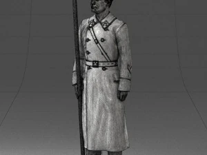 000105 Soviet Guard Soldier Historical Character 0116 3dp 3D Print Model
