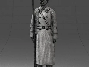 000105 Soviet Guard Soldier Historical Character 0116 3dp 3D Print Model
