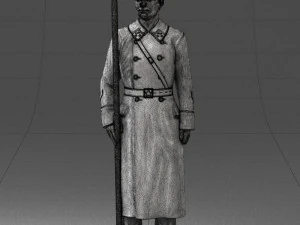 000105 Soviet Guard Soldier Historical Character 0116 3dp 3D Print Model