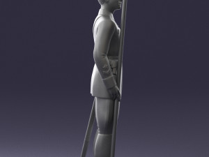 000106 Soviet Officer Guard Historical Military Miniature 0116 3D Model