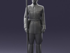 000106 Soviet Officer Guard Historical Military Miniature 0116 3dp 3Dプリントモデル