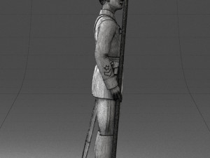 000106 Soviet Officer Guard Historical Military Miniature 0116 3dp 3D Baskı Modeli