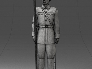000106 Soviet Officer Guard Historical Military Miniature 0116 3dp 3D Baskı Modeli