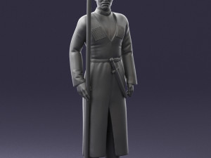 000107 Cossack Guard Soldier in Traditional Uniform 0116 3dp 3Dプリントモデル