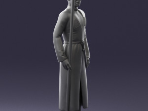 000107 Cossack Guard Soldier in Traditional Uniform 0116 3dp 3Dプリントモデル