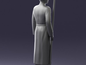 000107 Cossack Guard Soldier in Traditional Uniform 0116 3dp 3Dプリントモデル