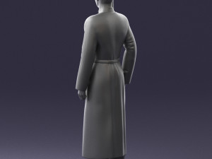 000107 Cossack Guard Soldier in Traditional Uniform 0116 3dp 3Dプリントモデル