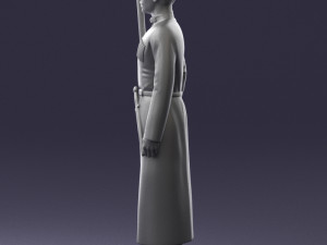 000107 Cossack Guard Soldier in Traditional Uniform 0116 3dp 3Dプリントモデル
