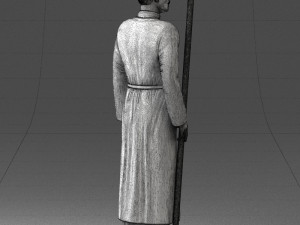 000107 Cossack Guard Soldier in Traditional Uniform 0116 3dp 3Dプリントモデル
