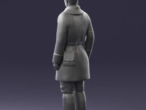 000108 Soviet Guard Soldier in Winter Uniform 0116 3D Model