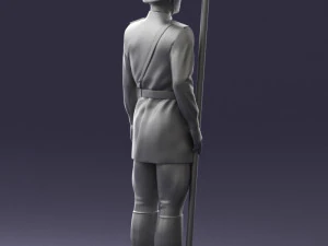 000109 Soviet Guard Soldier with Helmet and Medals 0116 3dp 3D Print Model