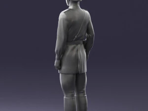 000109 Soviet Guard Soldier with Helmet and Medals 0116 3dp 3D Print Model