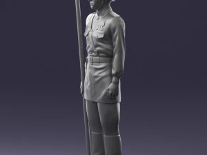 000109 Soviet Guard Soldier with Helmet and Medals 0116 3dp 3D Print Model