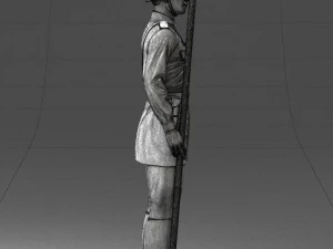 000109 Soviet Guard Soldier with Helmet and Medals 0116 3dp 3D Print Model