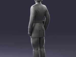 000110 Smiling Soviet Heroic Soldier in Parade Stance 0116 3D Model