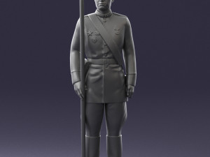 000111 Soviet Officer in Parade Uniform 0116 3dp Modelo de impresión 3D