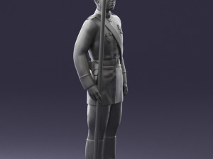 000111 Soviet Officer in Parade Uniform 0116 3dp Modelo de impresión 3D