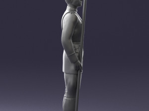 000111 Soviet Officer in Parade Uniform 0116 3dp Modelo de impresión 3D