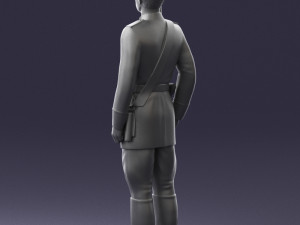 000111 Soviet Officer in Parade Uniform 0116 3dp Modelo de impresión 3D