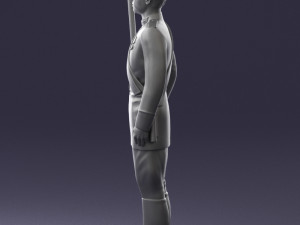 000111 Soviet Officer in Parade Uniform 0116 3dp Modelo de impresión 3D
