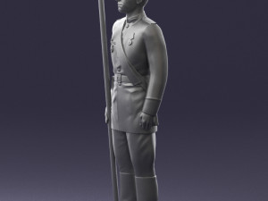 000111 Soviet Officer in Parade Uniform 0116 3dp Modelo de impresión 3D