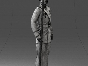 000111 Soviet Officer in Parade Uniform 0116 3dp Modelo de impresión 3D