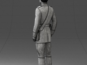 000111 Soviet Officer in Parade Uniform 0116 3dp Modelo de impresión 3D