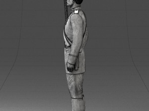 000111 Soviet Officer in Parade Uniform 0116 3dp Modelo de impresión 3D