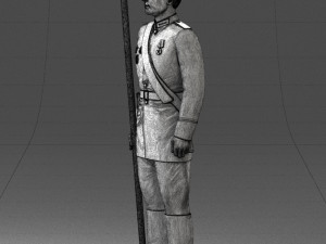 000111 Soviet Officer in Parade Uniform 0116 3dp Modelo de impresión 3D