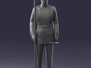 000112 Soviet Naval Officer in Parade Dress 0116 3D Print Model