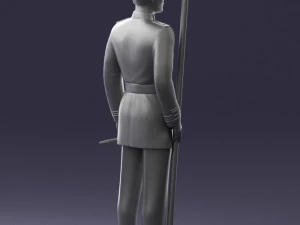 000112 Soviet Naval Officer in Parade Dress 0116 3D Print Model
