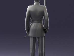 000112 Soviet Naval Officer in Parade Dress 0116 Modello di stampa 3D