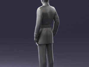 000112 Soviet Naval Officer in Parade Dress 0116 3D Print Model